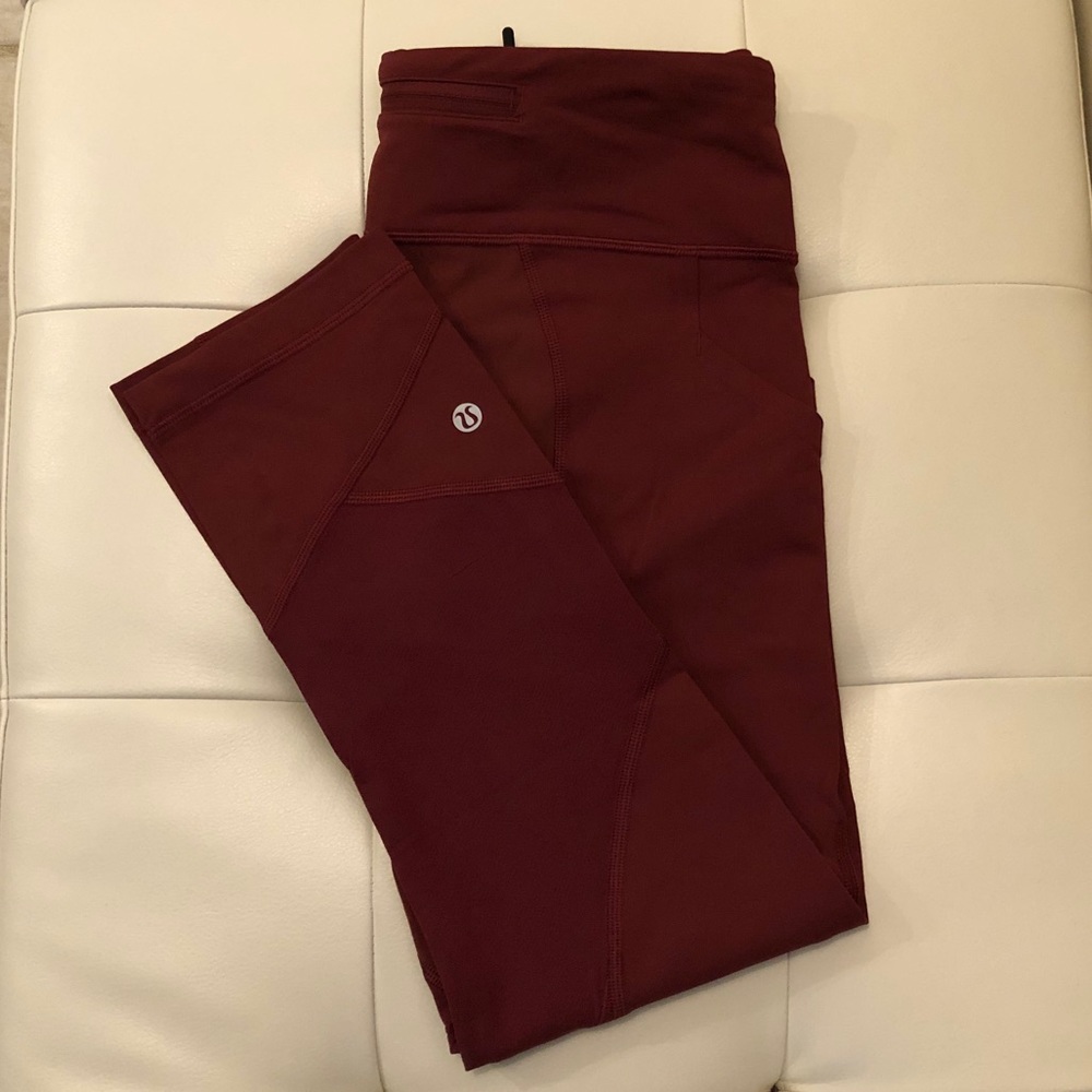 lululemon pace rival cropped leggings 22”